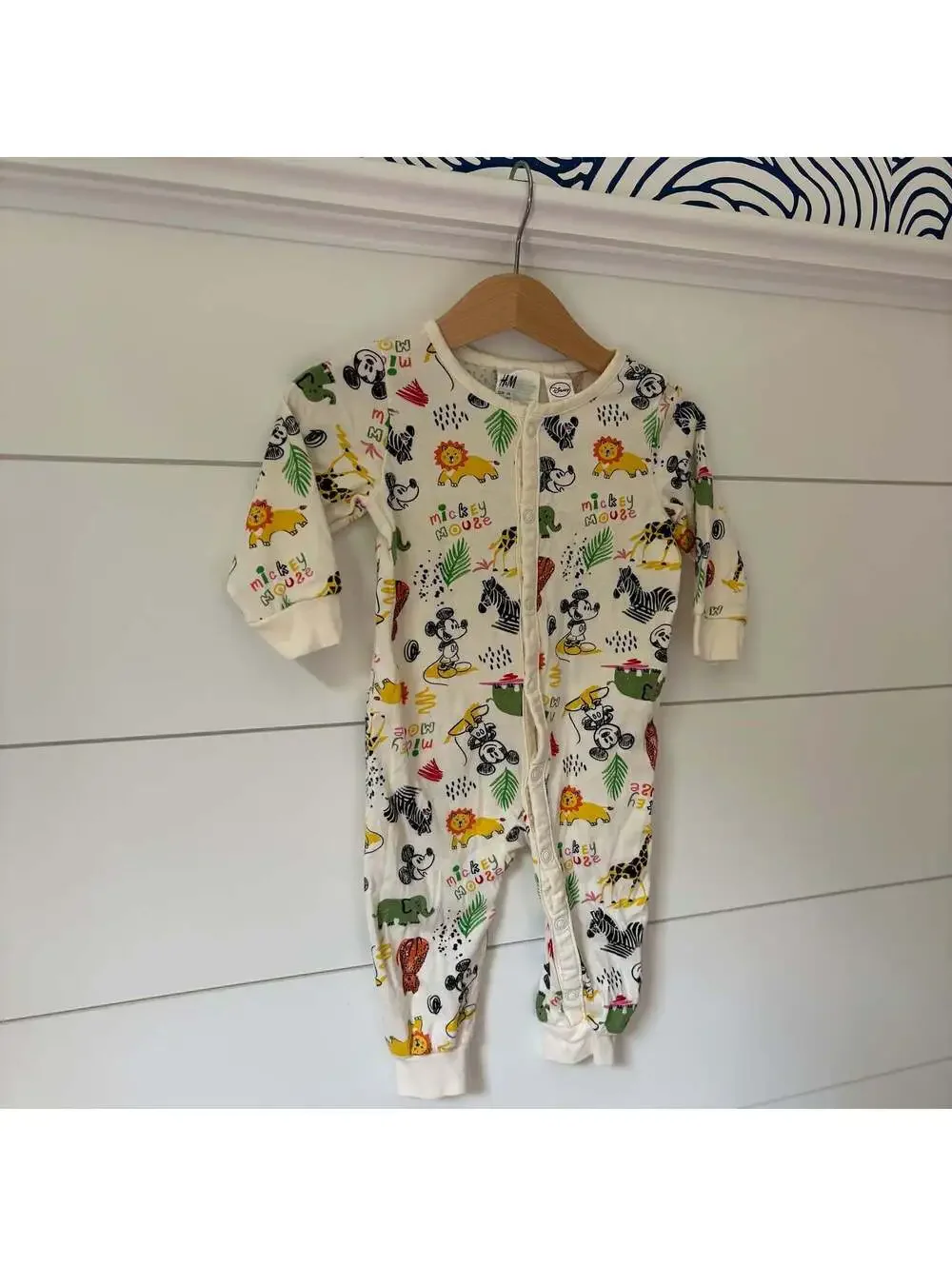 H&M Disney mickey mouse animal romper 4-6 mos